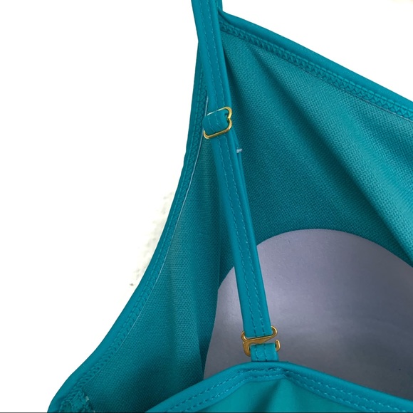 On The Beach Plus Size Ruched One Piece Swim Suit - Picture 3 of 7